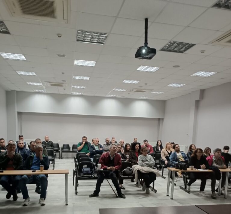 Εκδήλωση του Εργατικού Κέντρου Τρικάλων για τα εργατικά ατυχήματα και τα μέτρα ασφάλειας στους χώρους εργασίας