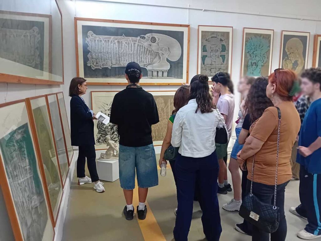 Ξετρελάθηκαν με το Μουσείο Κατσικογιάννη οι μαθητές του Καλλιτεχνικού Λυκείου Αμπελοκήπων