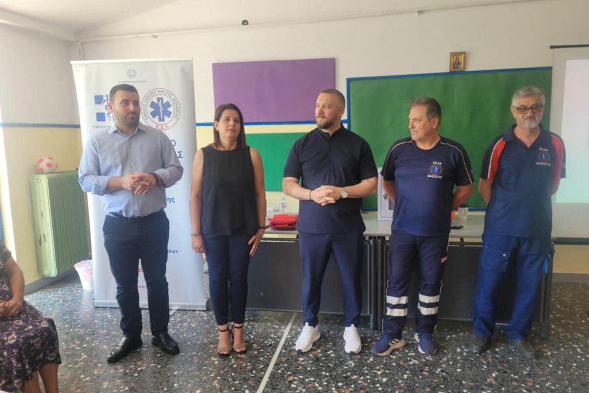 Εκπαίδευση πρώτων βοηθειών στη Σαρακίνα από τον Δήμο Μετεώρων και το ΕΚΑΒ