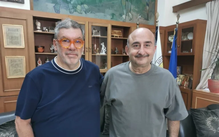 Συνάντηση Δημάρχου Τρικκαίων με τον Θανάση Λάλα – Επίκεντρο ο Πολιτισμός και το Βιβλίο
