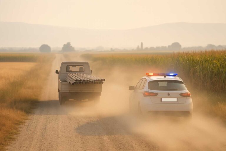 Έπιασαν στα πράσα δύο άνδρες για κλοπή σωλήνων άρδευσης στη Φαρκαδόνα