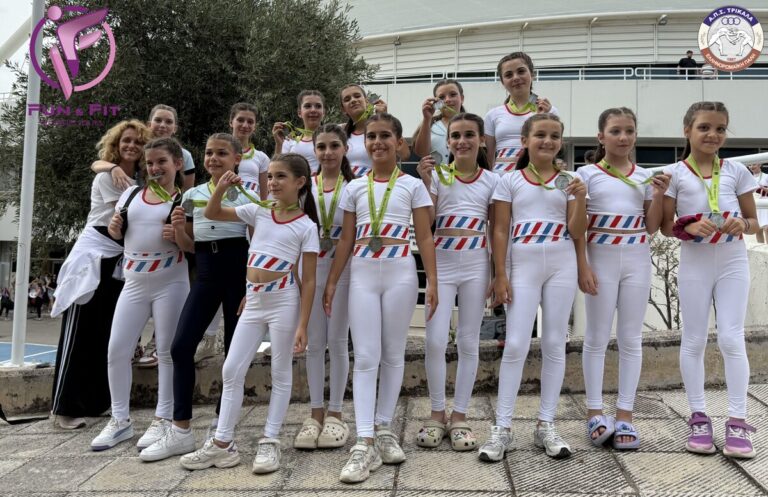 Αθλήτριες του fun&fit ΑΠΣ Τρίκαλα με ασημένιο μετάλλιο στο Hellas Gym For Life Challenge