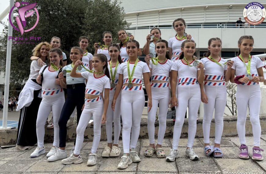Αθλήτριες του fun&fit ΑΠΣ Τρίκαλα με ασημένιο μετάλλιο στο Hellas Gym For Life Challenge