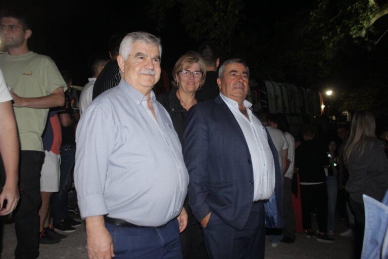 Ο Δήμαρχος Πύλης Κώστας Μαράβας στο River Party του Α.Ο. Πορταικού στην Τοξωτή Γέφυρα Πύλης