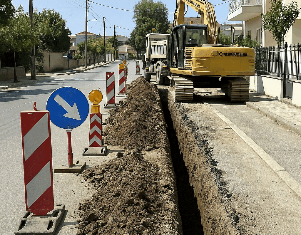 Τρίκαλα: Προσωρινές κυκλοφοριακές ρυθμίσεις σε 13 δρόμους για έργα ΔΕΗ – Fibergrid και ΔΕΥΑΤ