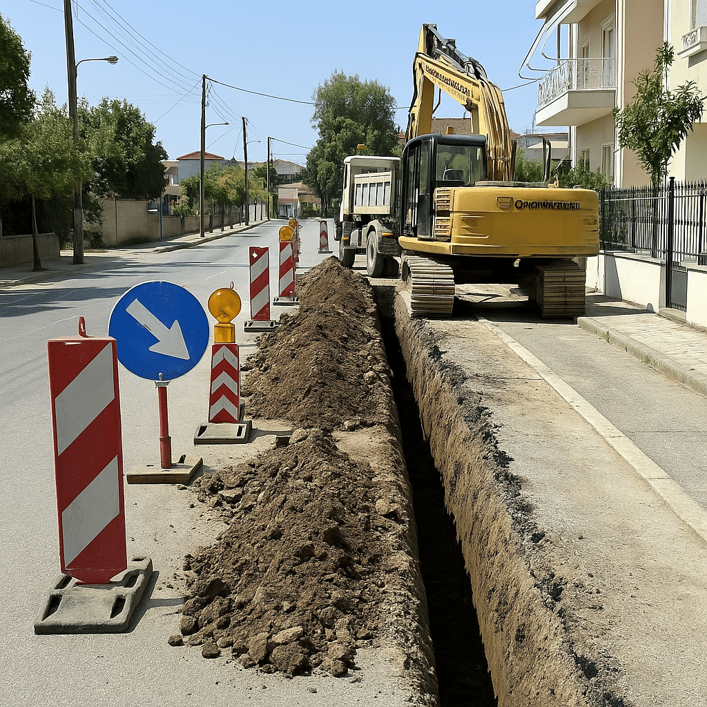 Τρίκαλα: Προσωρινές κυκλοφοριακές ρυθμίσεις σε 13 δρόμους για έργα ΔΕΗ – Fibergrid και ΔΕΥΑΤ