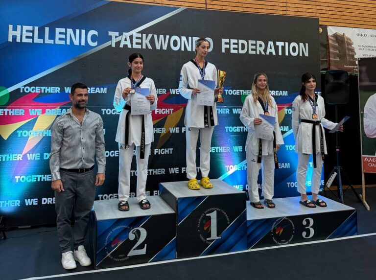 Μετάλλια για τις Τζέλη στο Πανελλήνιο Τάεκβοντο