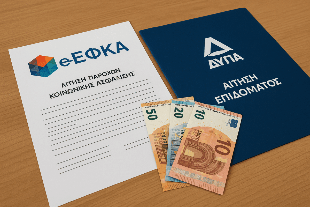 Καταβολές 74,6 εκατ. ευρώ σε 88.722 δικαιούχους από e-ΕΦΚΑ και ΔΥΠΑ
