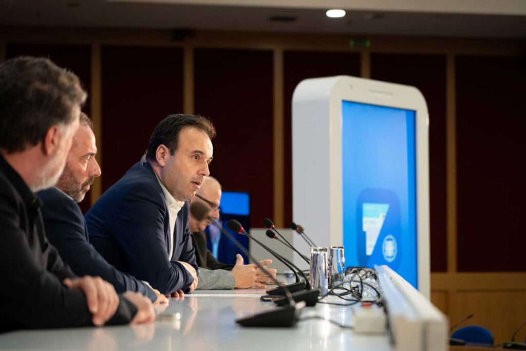 Ο Δημήτρης Παπαστεργίου παρουσιάζει το νέο Gov.gr Wallet σε συνέντευξη Τύπου στο Υπουργείο Ψηφιακής Διακυβέρνησης