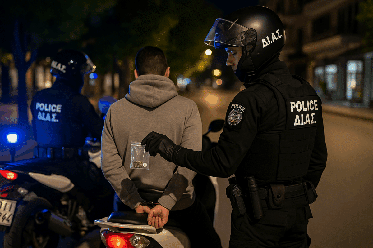 Σύλληψη για μικροποσότητες ναρκωτικών στα Τρίκαλα