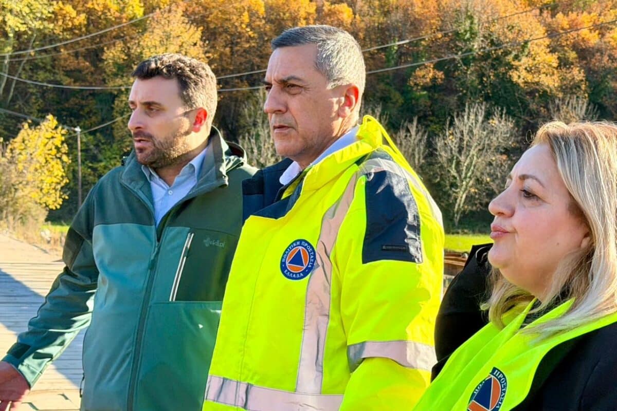 Αυτοψία Κουρέτα στις ζημιές του Ασπροποτάμου