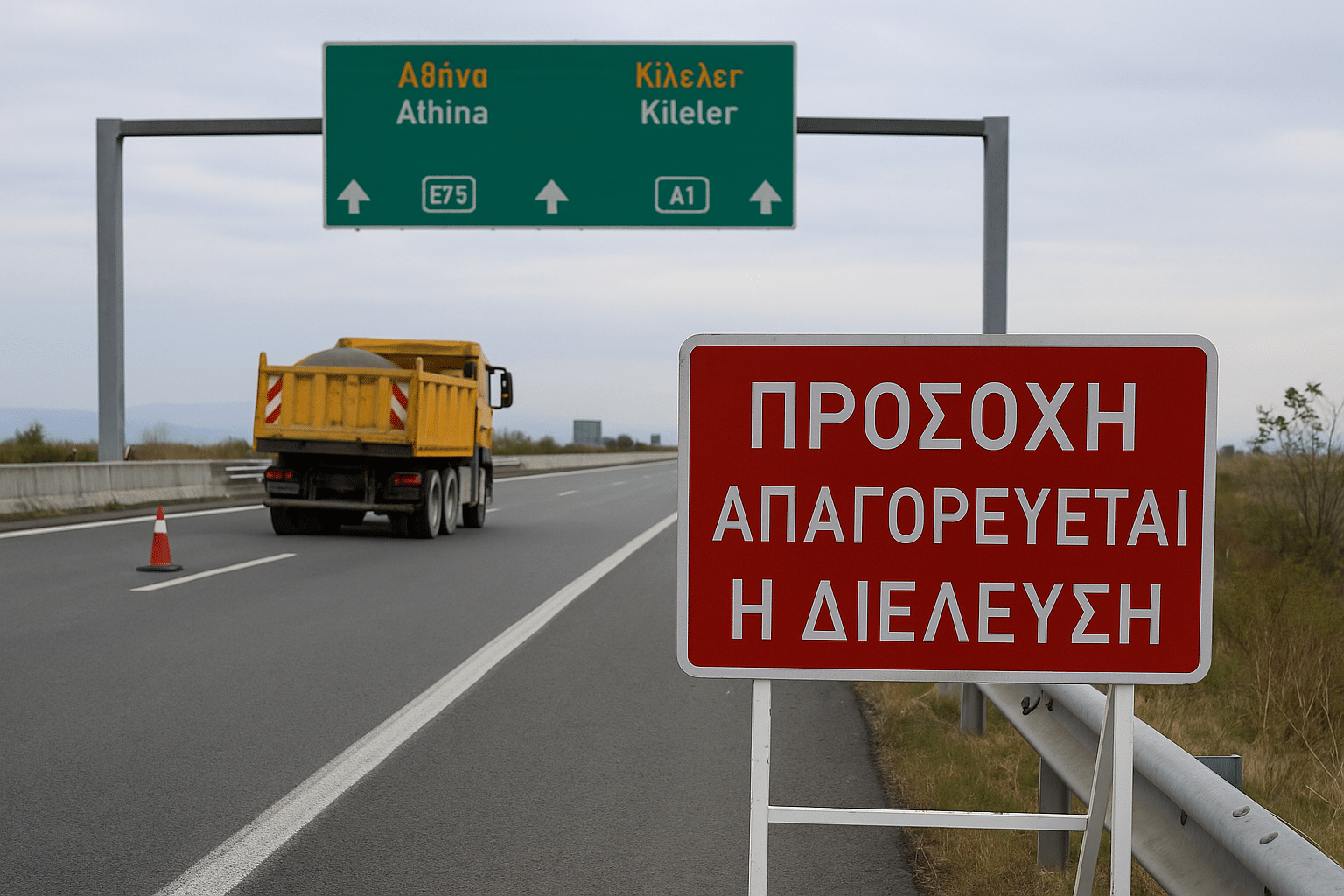 Νέα κυκλοφοριακή ρύθμιση στον ΠΑΘΕ: Κλείνει το τμήμα Πλατύκαμπος – Κιλελέρ