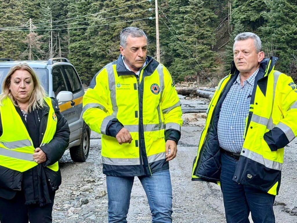 Αυτοψία Κουρέτα στις ζημιές του Ασπροποτάμου