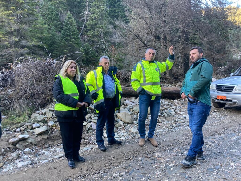 Αυτοψία Κουρέτα στις ζημιές του Ασπροποτάμου