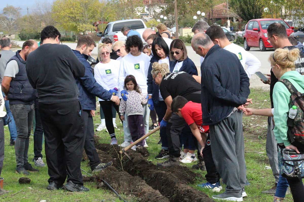 Τρίκαλα: Φυτεύτηκαν 70 νέα δέντρα στη Μεγάρχη
