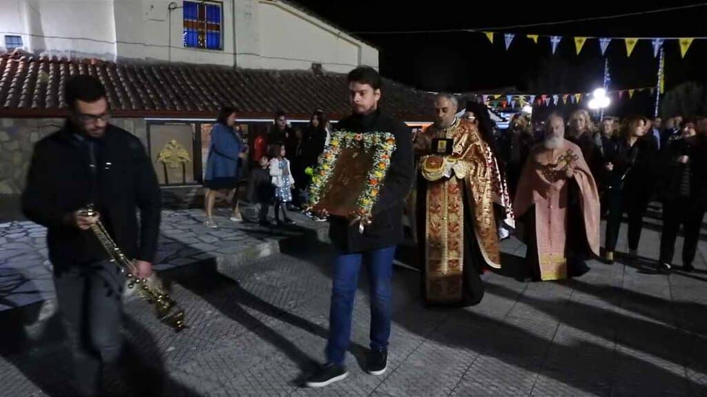 Μεγαλοπρεπής Πανηγυρική Τελετή: Τίμησαν τον Άγιο Γεώργιο στην Πατουλιά Τρικάλων