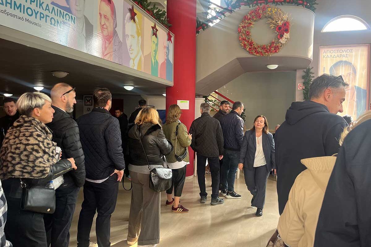 Εσωκομματικές ΝΔ στα Τρίκαλα: Μεγάλη συμμετοχή από το πρωί