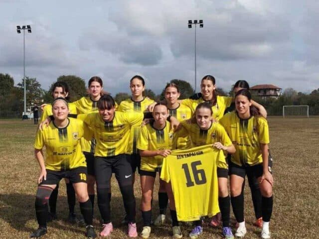 ΑΕΚ Σαραγίων: Αφιέρωση στην απούσα Χριστίνα Στρίβα