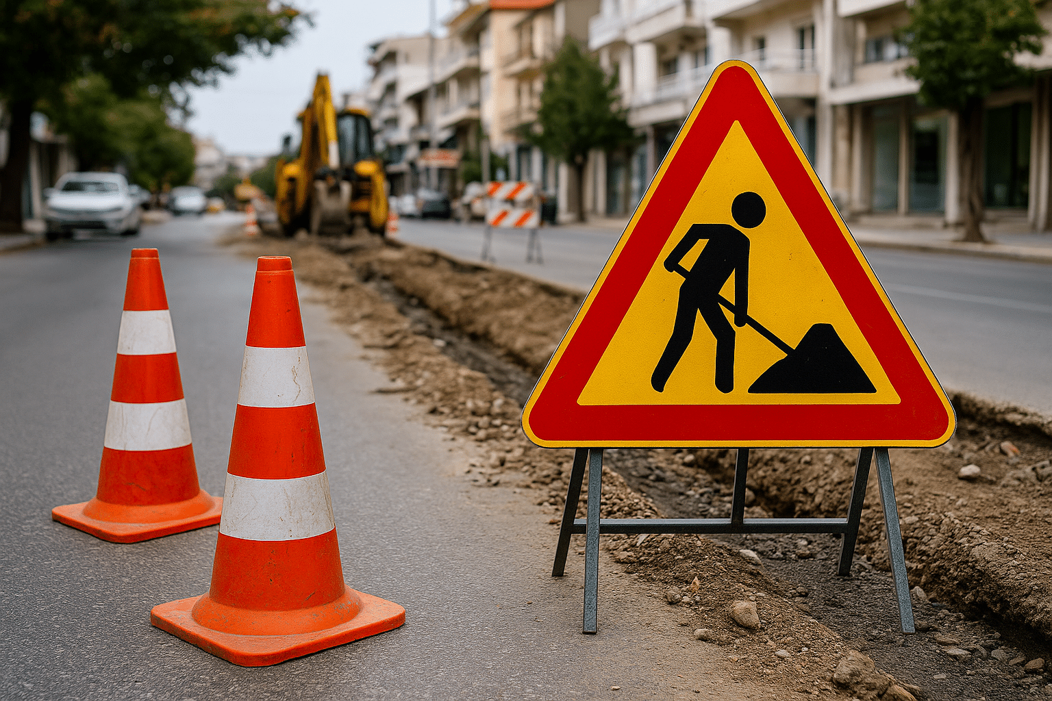 Τρίκαλα: Διακοπές κυκλοφορίας 7–8/11 σε κεντρικούς δρόμους