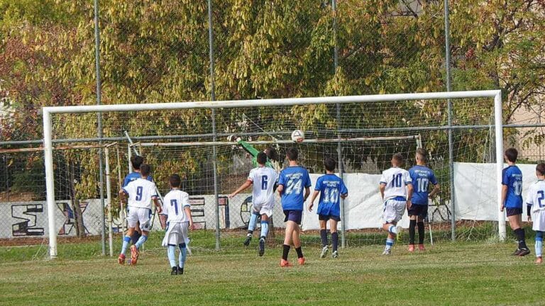 Στιγμιότυπο από αγώνα ποδοσφαίρου Κ14 ΕΠΣΤ