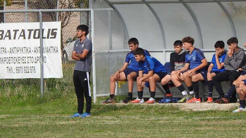 Στιγμιότυπο από αγώνα ποδοσφαίρου Κ14 ΕΠΣΤ