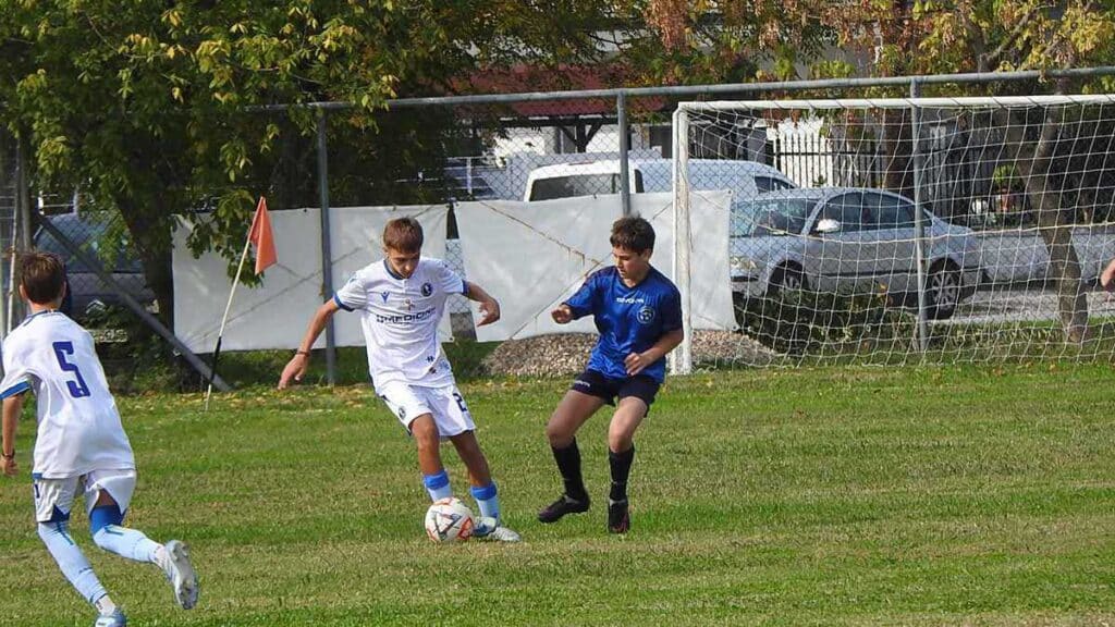 Στιγμιότυπο από αγώνα ποδοσφαίρου Κ14 ΕΠΣΤ