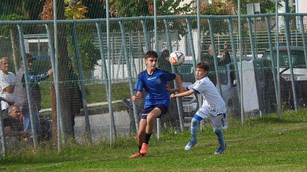 Στιγμιότυπο από αγώνα ποδοσφαίρου Κ14 ΕΠΣΤ