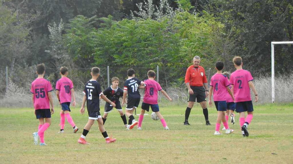 Στιγμιότυπο από αγώνα ποδοσφαίρου Κ14 ΕΠΣΤ