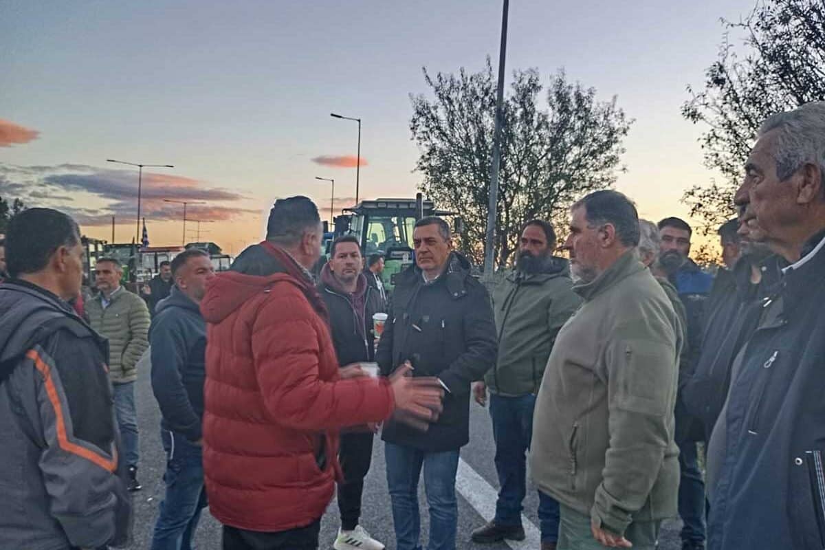 Στη Νίκαια στο πλευρό των αγροτών ο Δημήτρης Κουρέτας