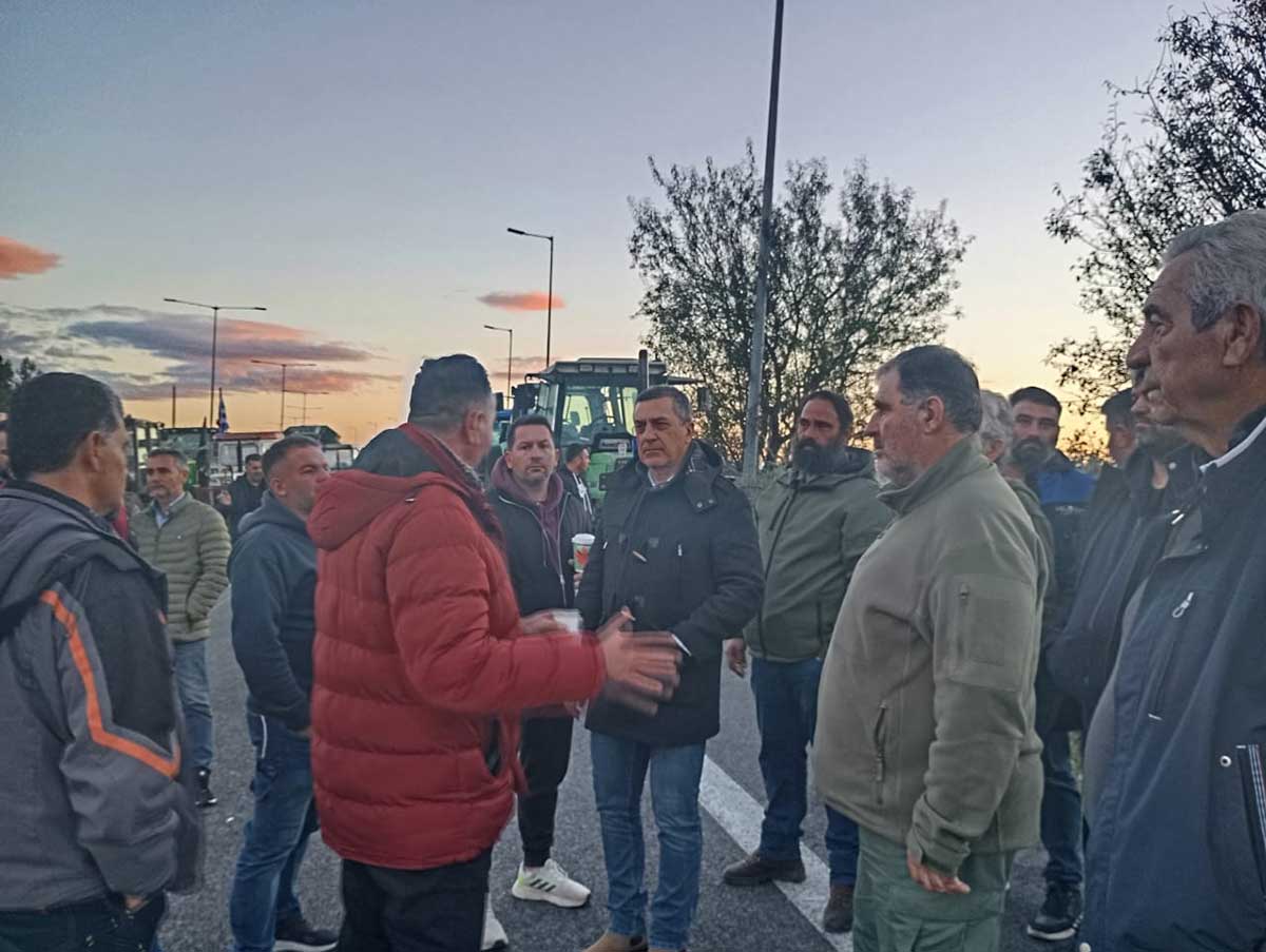 Στη Νίκαια στο πλευρό των αγροτών ο Δημήτρης Κουρέτας