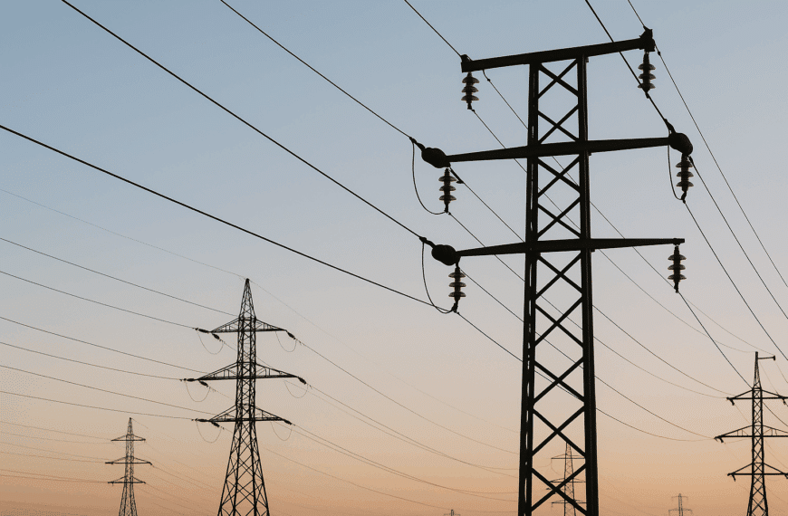 Γραμμή υψηλής τάσης και πυλώνες ηλεκτρικού ρεύματος σε 16:9, ενδεικτική εικόνα για ανακοινώσεις διακοπών ρεύματος του ΔΕΔΔΗΕ.