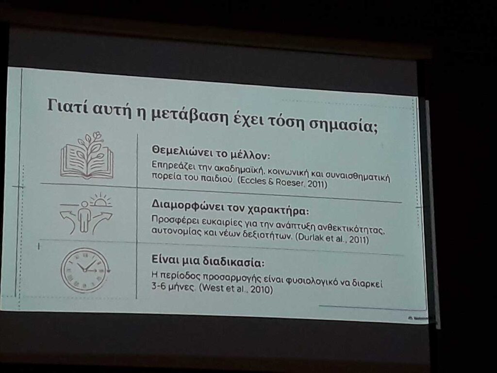 Σχολή Γονέων στο Μουσικό Σχολείο Τρικάλων για τη μετάβαση στο Γυμνάσιο