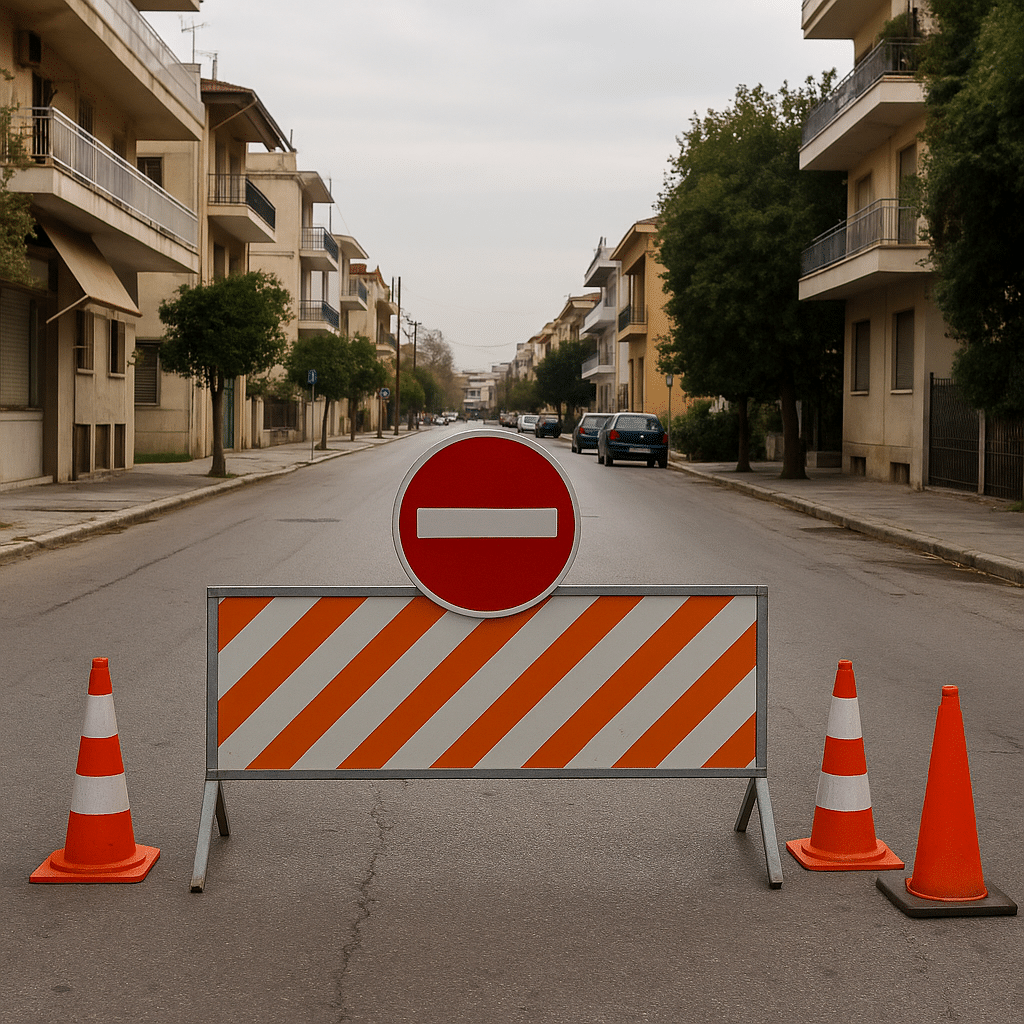 Τρίκαλα: Κλείνει η οδός Κανάρη την Τετάρτη 10/12 για εργασίες