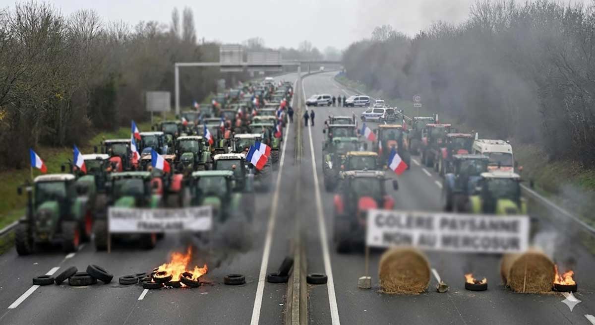 «Φλέγεται» η Ευρώπη: Τρακτέρ πολιόρκησαν την εξοχική κατοικία του Μακρόν!