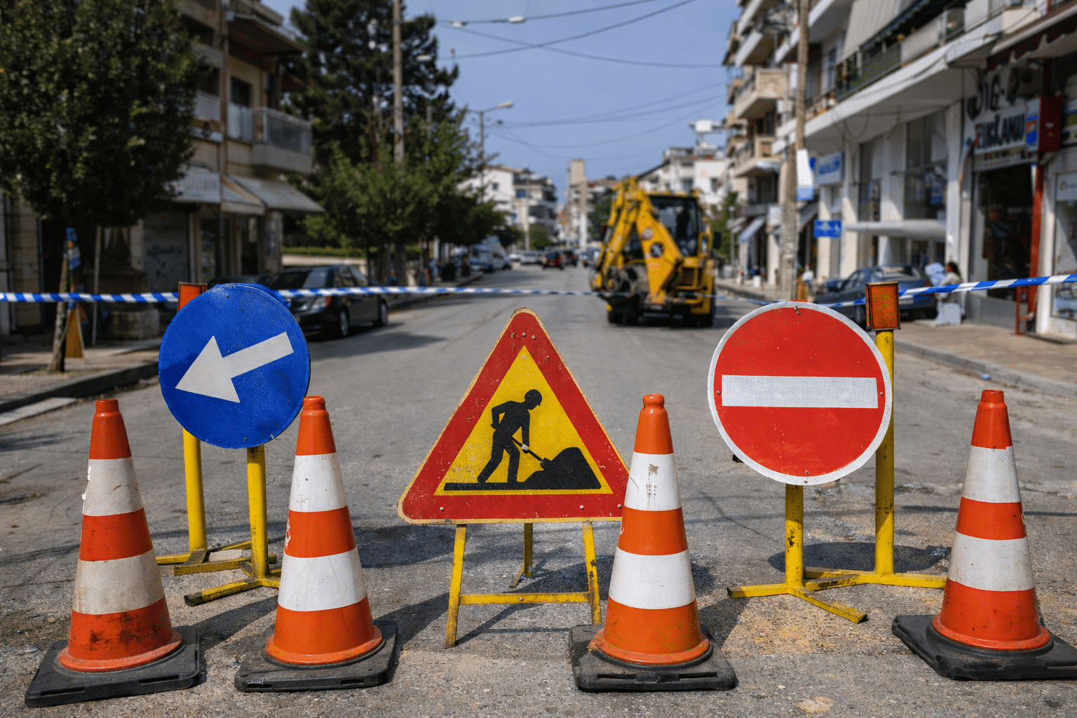 Κυκλοφοριακές ρυθμίσεις στα Τρίκαλα: Κλείνει η οδός Κοπάδη για οικοδομικές εργασίες