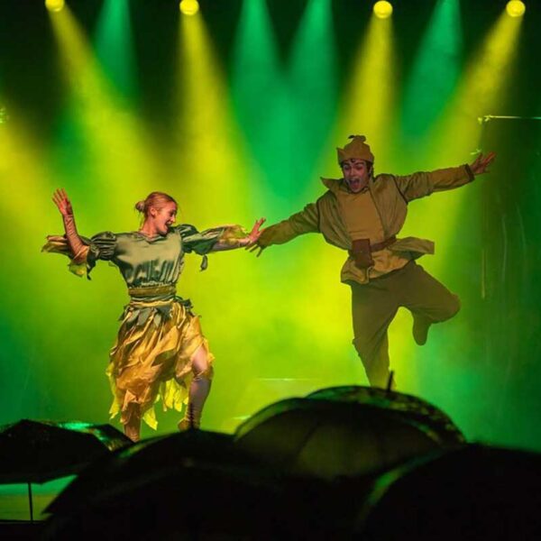 Μύλος των Ξωτικών Τρίκαλα σκηνή εκδήλωσης με καλλιτέχνες