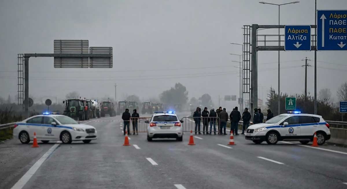 Μπλόκο Νίκαιας: Κλειστή η ΠΑΘΕ από τις 12:05 – Δείτε πώς θα κινηθείτε