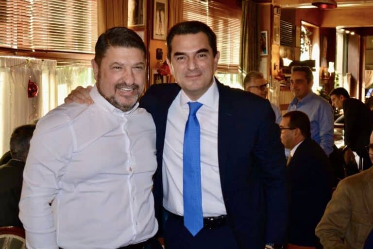 Συνάντηση Κώστα Σκρέκα με νεοεκλεγμένα στελέχη της ΝΔ στο Λεκανοπέδιο