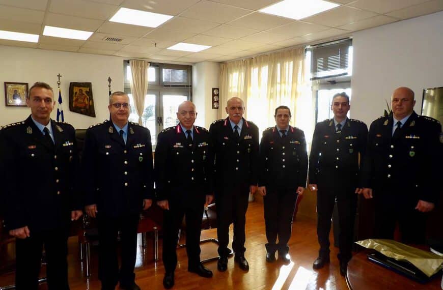 Στη Θεσσαλία ο Α’ Υπαρχηγός της ΕΛ.ΑΣ. Παναγιώτης Πούπουζας