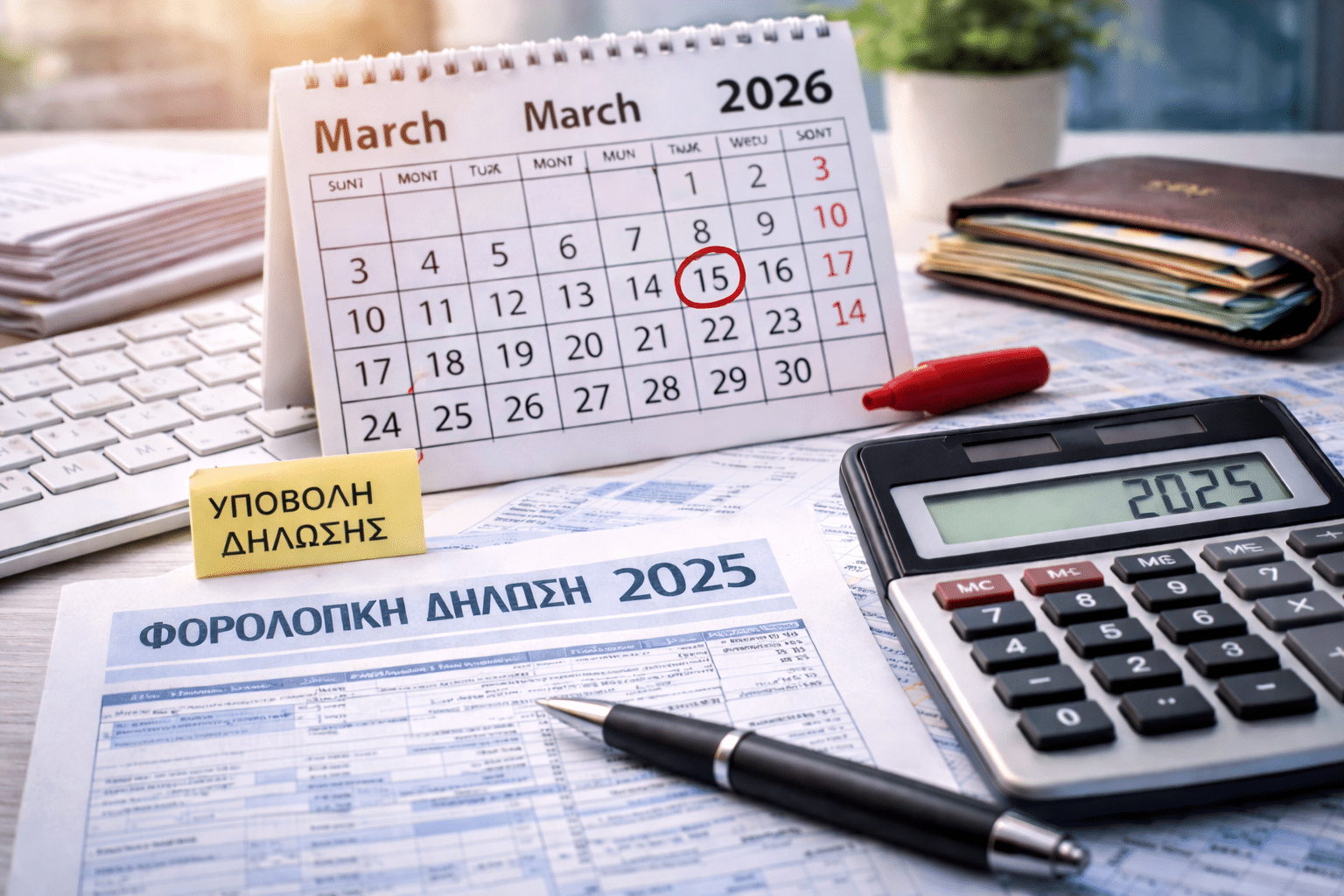 Φορολογικές δηλώσεις 2025: Ανοίγει η πλατφόρμα τον Μάρτιο 2026
