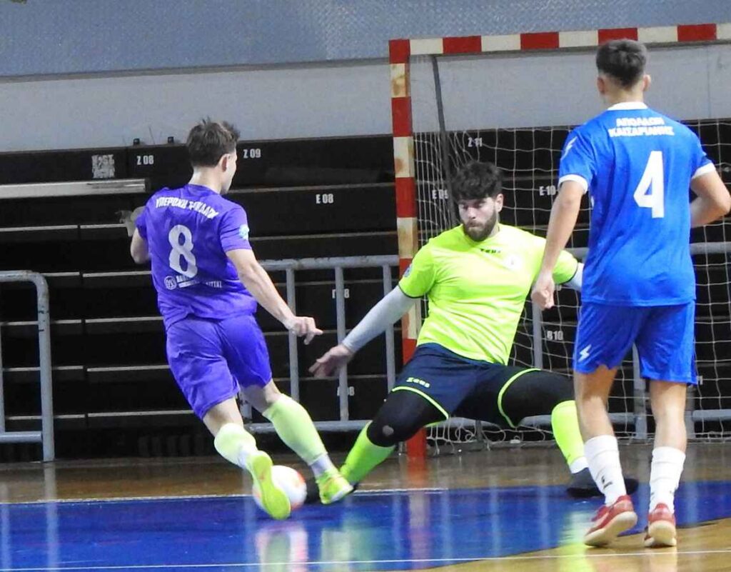 Ποδόσφαιρο Σάλας: Νίκη της Υπεροχής 4-3 επί της Καισαριανής