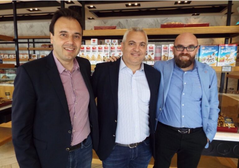 Γιώργος Παναγιώτου, Δημήτρης Παπαστεργίου και Κώστας Τζιωρτζιώτης σε επίσκεψη στη Βιολάντα το 2019