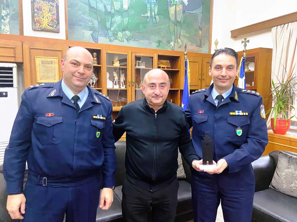 Στον Δήμαρχο η νέα ηγεσία της Αστυνομίας Τρικάλων