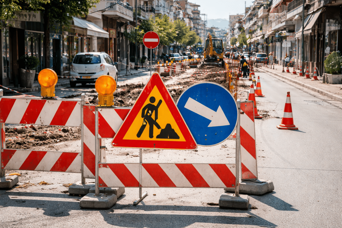 Τρίκαλα: Κυκλοφοριακές ρυθμίσεις σε δρόμους 2–7 Μαρτίου