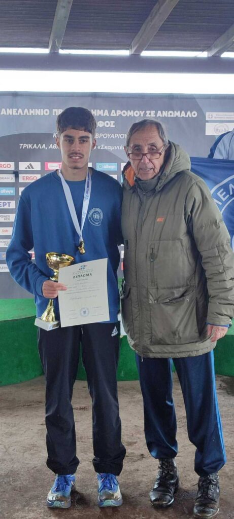 Ο Αλκης Ψύχος με τον προπονητή του Δημήτρη Σούλα