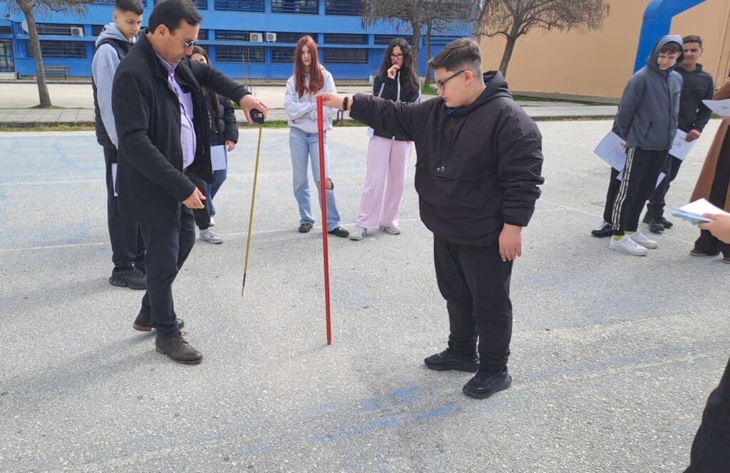 Πείραμα Ερατοσθένη στο 5ο Γυμνάσιο Τρικάλων