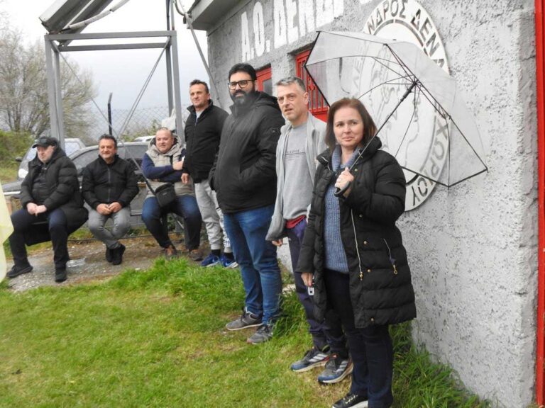 Ο «Μέγας Αλέξανδρος» ευχαριστεί την πρόεδρο της Κοινότητας Δενδροχωρίου