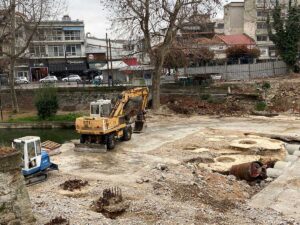 γέφυρα Μαρούγκαινας Τρίκαλα νέα έργα 2026 μηχανήματα