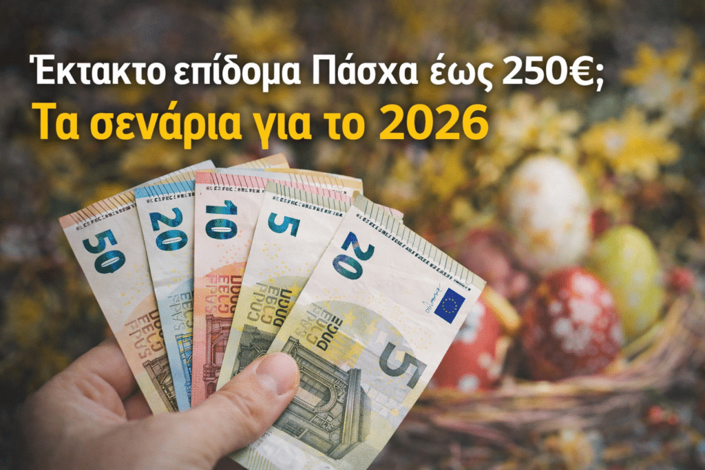 Έκτακτο επίδομα Πάσχα έως 250€; Τα σενάρια για το 2026