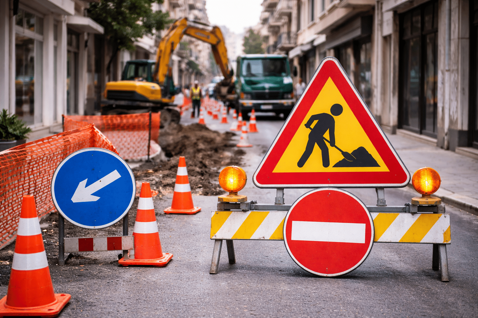 Τρίκαλα: Κυκλοφοριακές ρυθμίσεις σε πολλές οδούς λόγω έργων ΔΕΥΑΤ, ΟΤΕ και οικοδομών